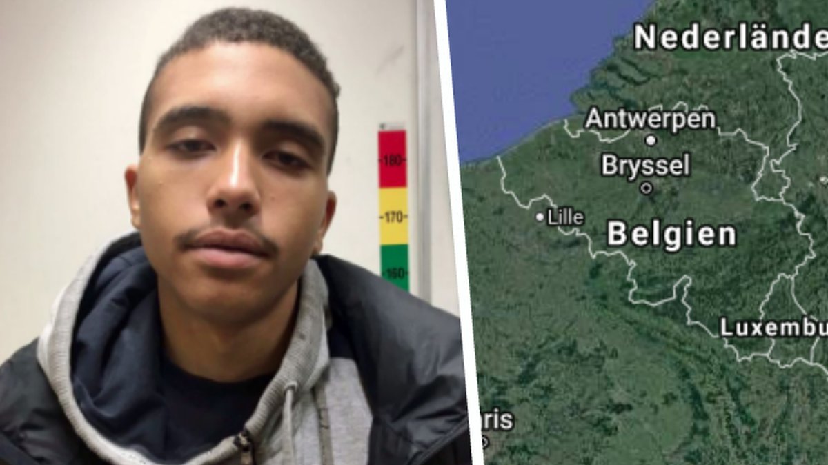 Makaveli Lindén och en karta över Belgien