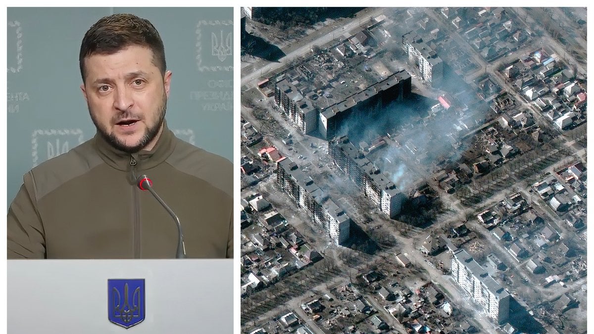Omkring 100 000 människor ska vara fast i Mariupol.
