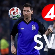 Lionel Messi och Alexander Isak