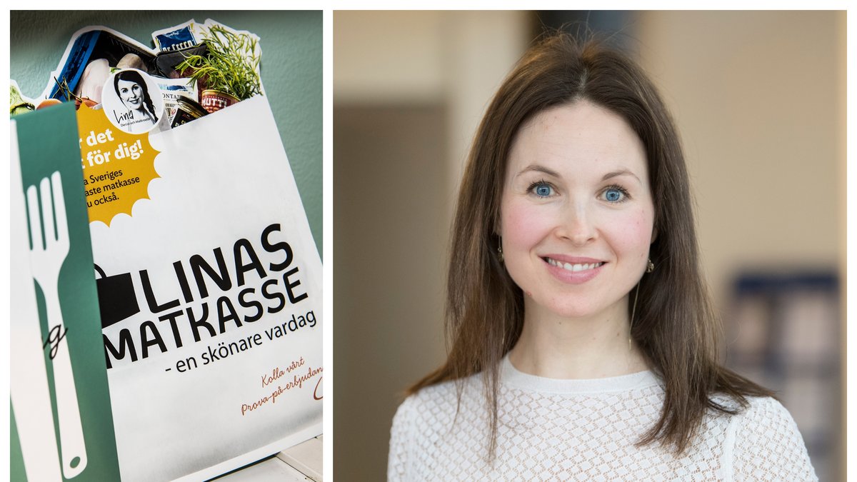 Carolina Gebäck, 44, grundade Linas Matkasse med sin bror.