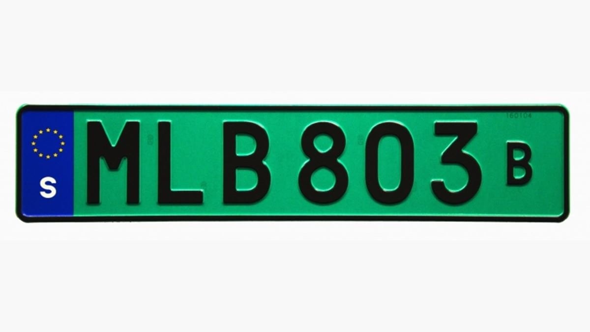 Registreringsskylt
