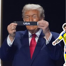 Donald Trump och Victor Lindelöf