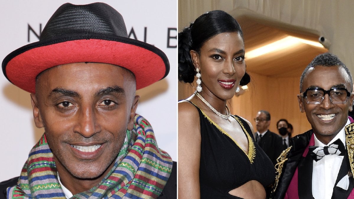 Stjärnkocken Marcus Samuelsson och frun Maya.