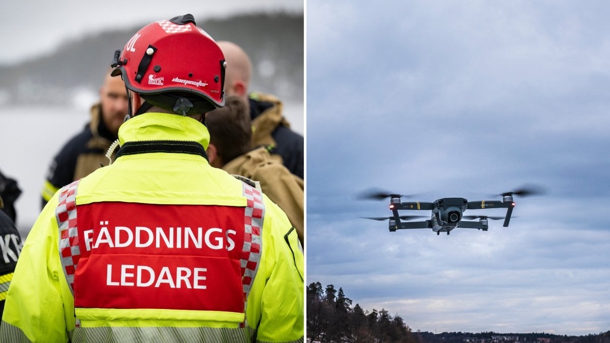 Tre personer eftersöks efter en paddeltur. Bilden är en genrebild.