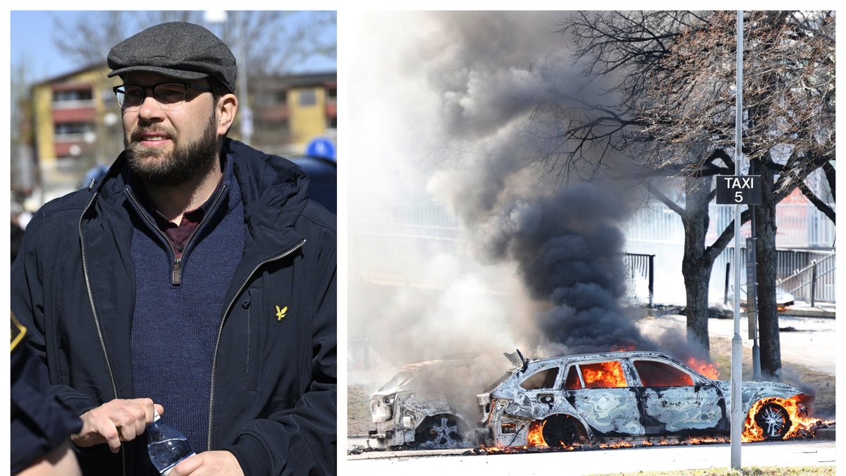 Jimmie Åkesson besökte Skäggetorp i Linköping.