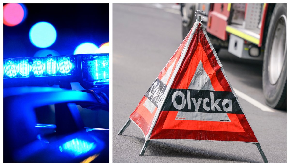 Riksväg 97 nordväst om Boden har stängts av efter en trafikolycka.