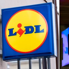Bilder på Lidl-skyltar.