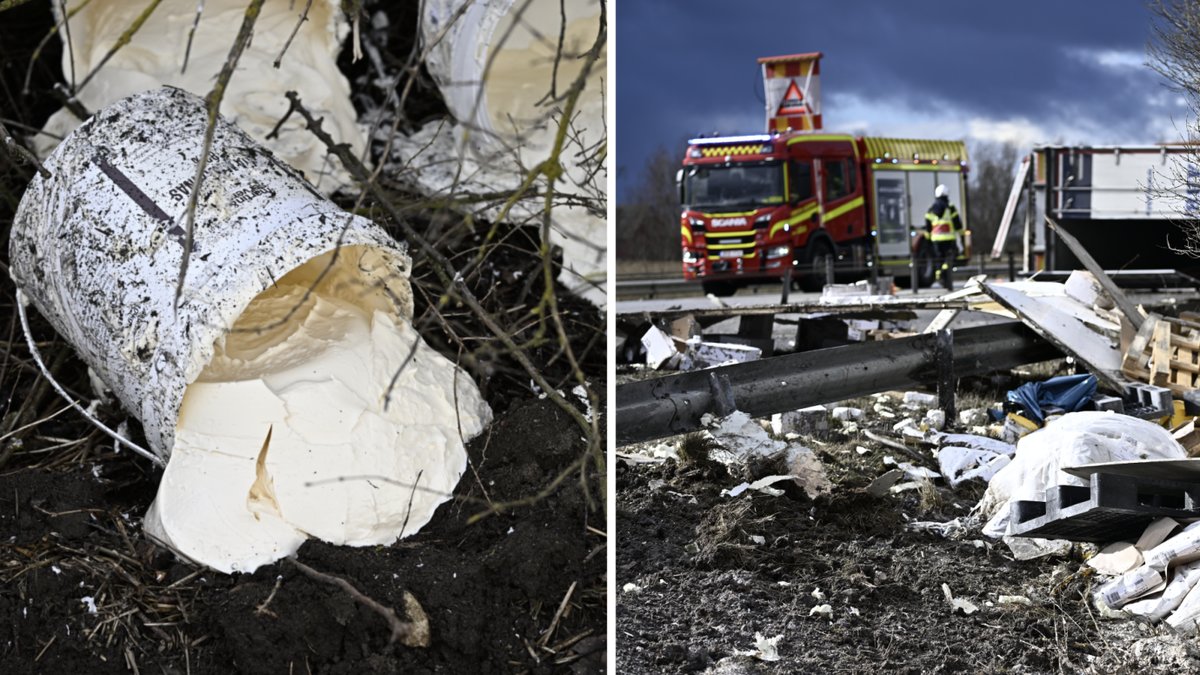 Väg avstängd i Malmö efter olycka.