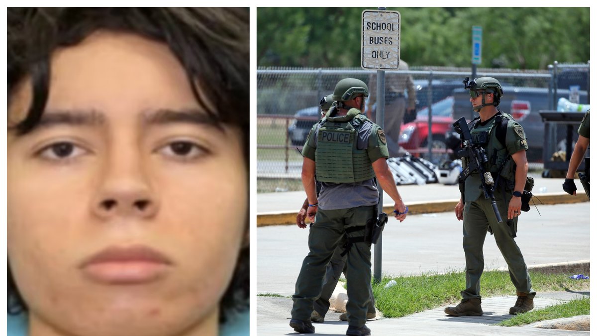 Salvador Ramos, 18, pekas ut som skolskytten i Texas.