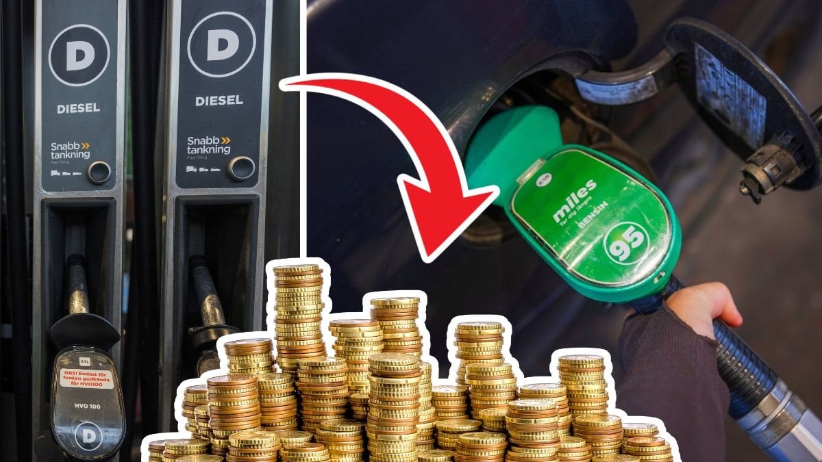 Dieselpump och bensin.