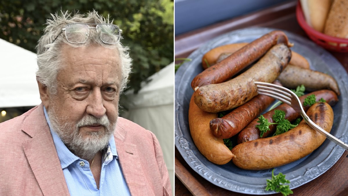 Leif GW Persson är inte orolig för sin korvförsäljning. 