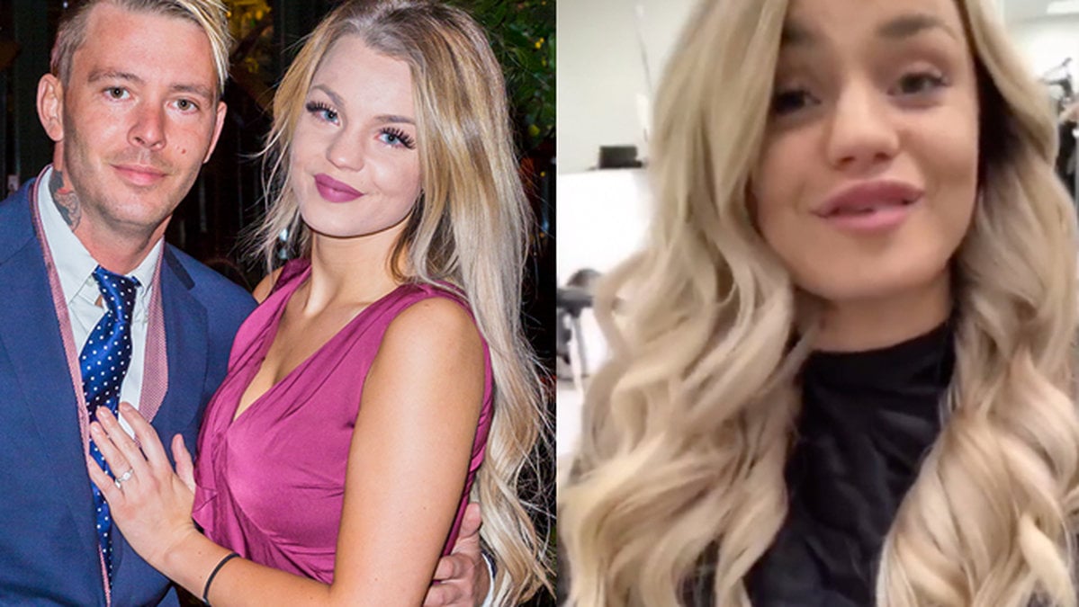 Jonna Lundell visar upp nya förändringen.