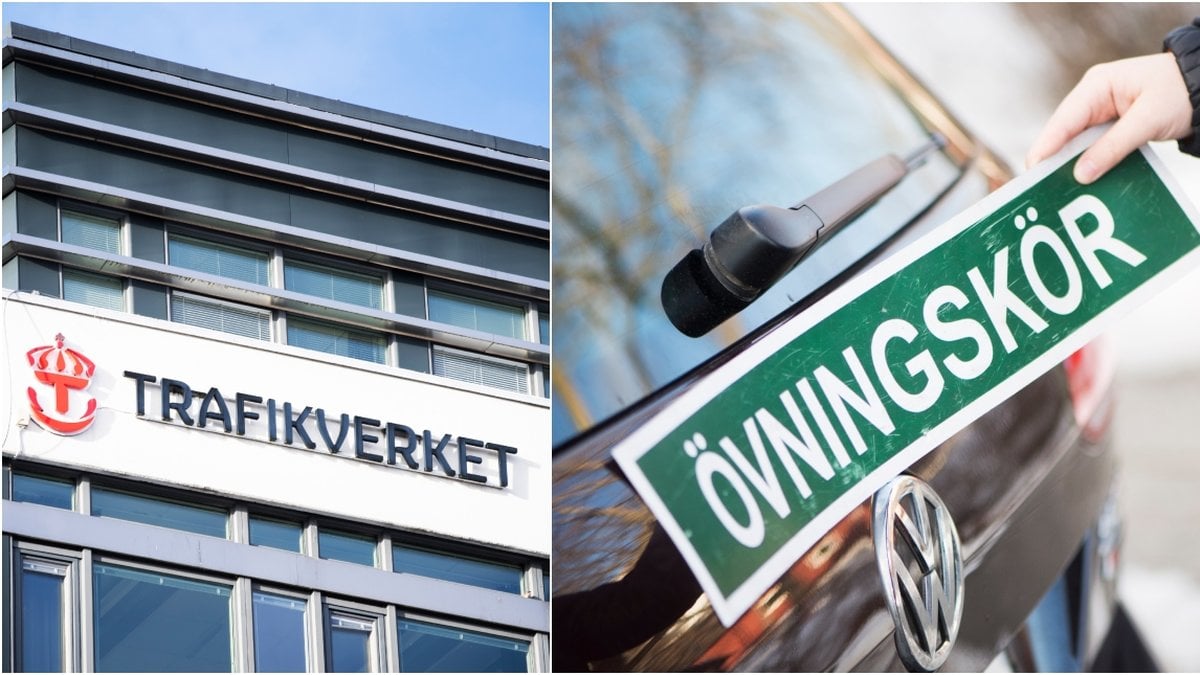 Trafikverket och övningskörningsskylt
