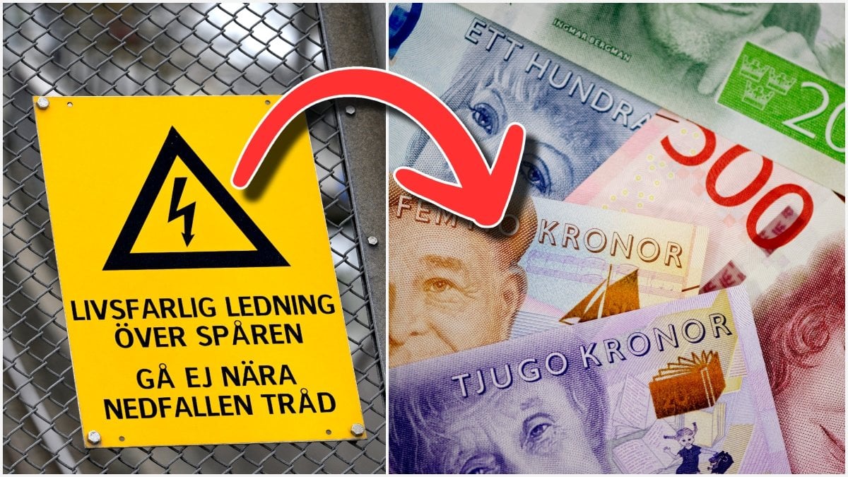 El och svenska sedlar.