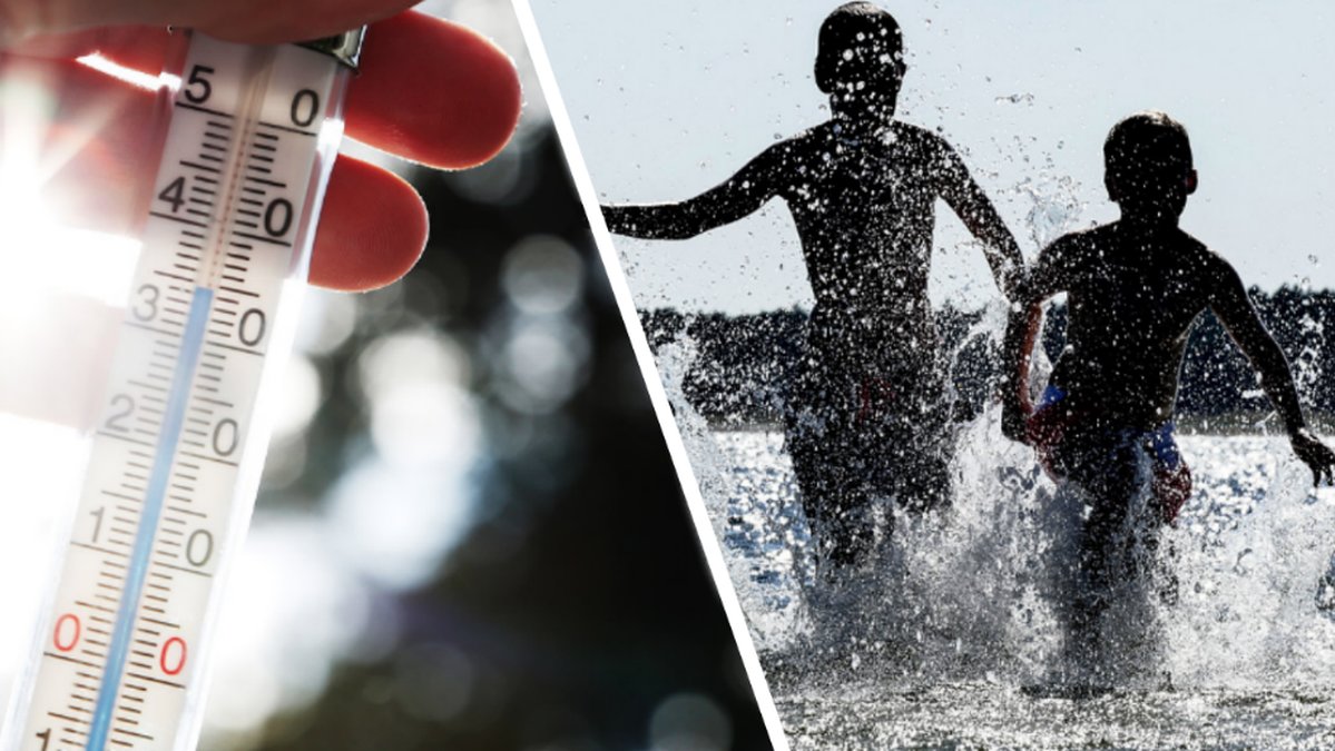På onsdag kan det bli 35 grader varmt 
