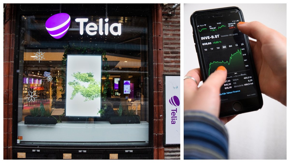 Aktie Telia Investor Swedbank Ericsson SEB Volvo