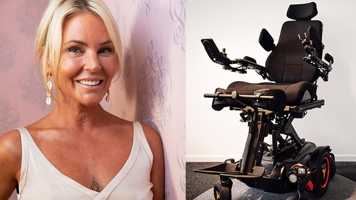 Magdalena Graaf  har en permobil