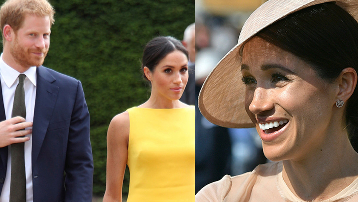Meghan Markle i gul klänning.