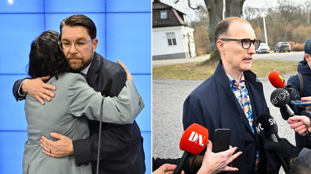 Simona Mohamsson, Jimmie Åkesson och Jan Jönsson.