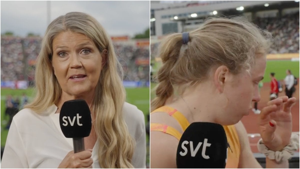 Henriette Jaeger började spy mitt under intervjun i SVT.