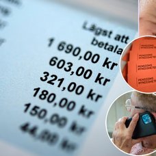 Räkning, mynt och Pensionsmyndigheten.