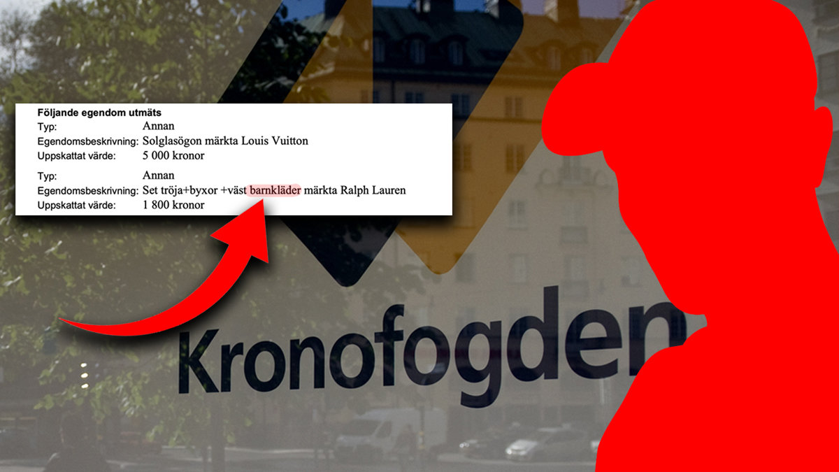 Kronofogden tar barnkläder