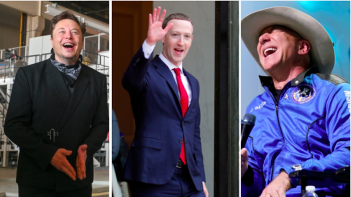 Musk, Zucerkberg och Bezos