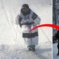 Debutant klar för final i puckelpist.