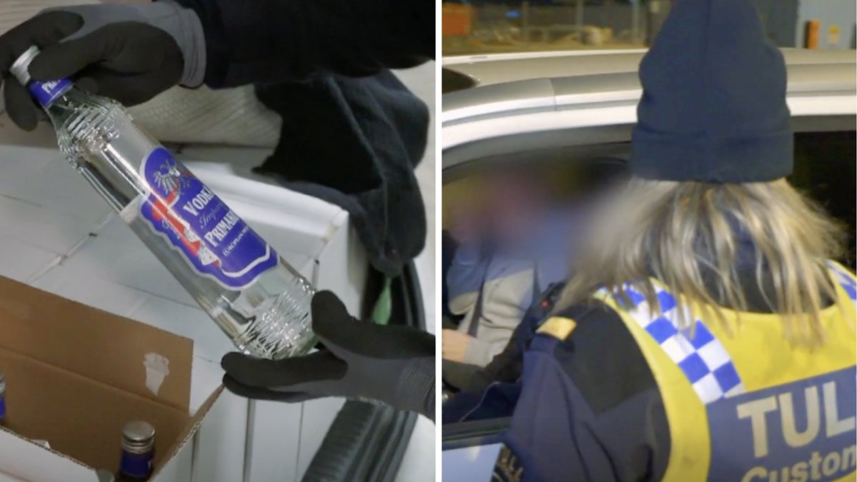 I Gränsbevakarna Sverige stoppas två unga killar. 