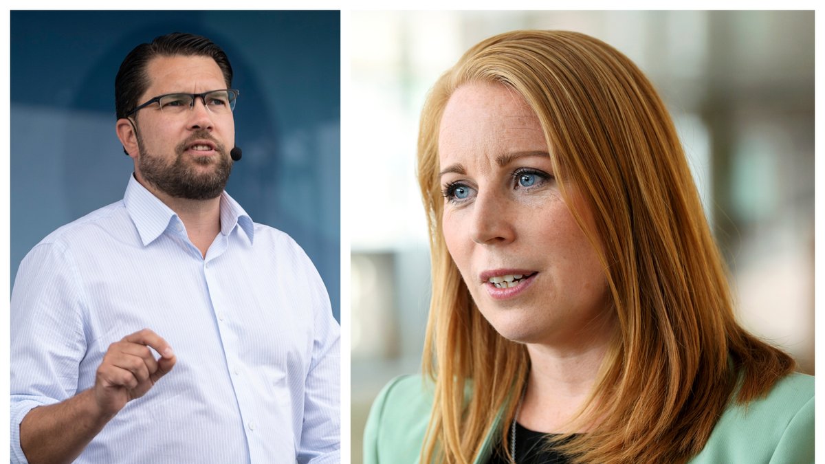 Annie Lööf (C) tycker att Jimmie Åkesson (SD) bör ta mer ansvar.
