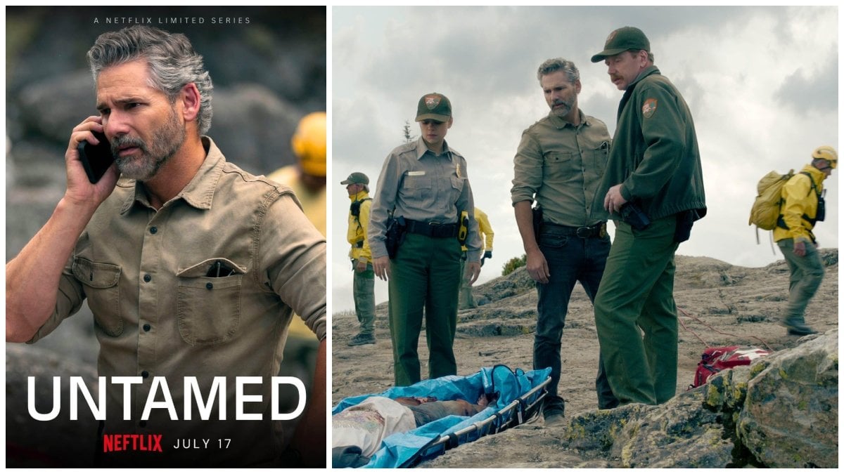 Omslaget till Untamed och en stillbild från Netflix-serien
