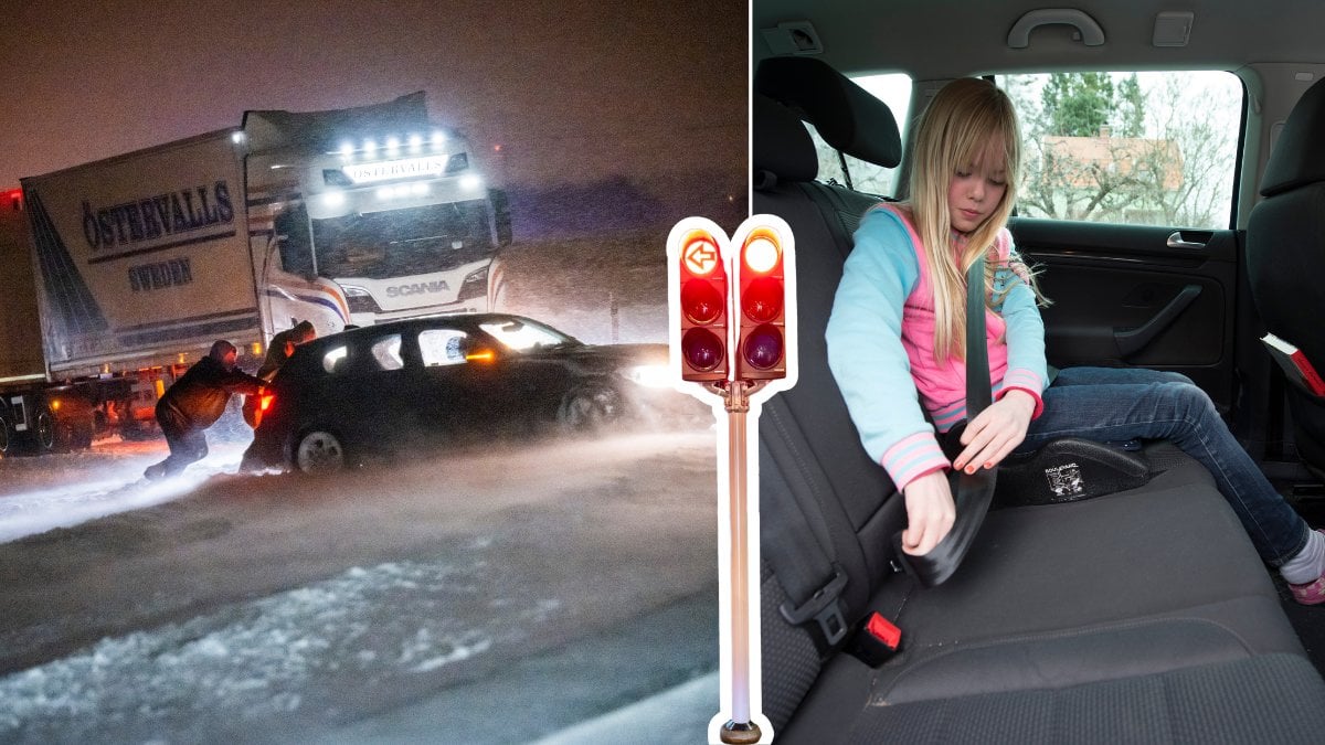 Trafikolycka och barn i bil