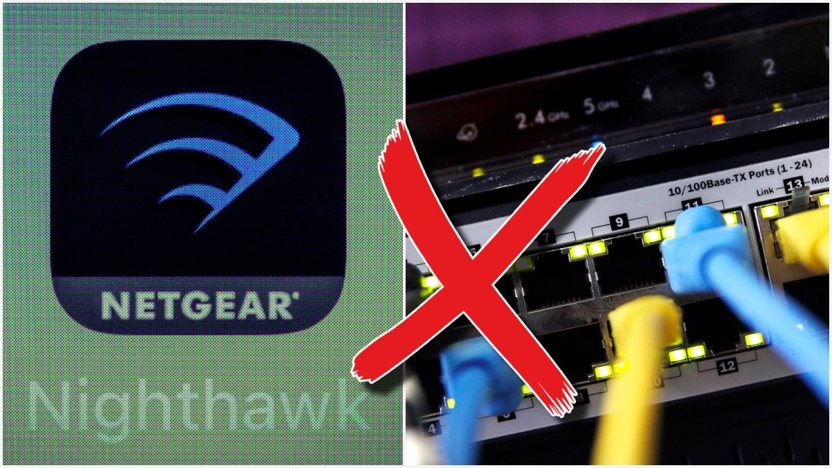 Router och app Netgear.