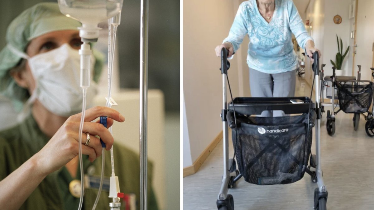 Kvinnan tröttnade på den långa väntetiden och körde på en sköterska med sin rullator.