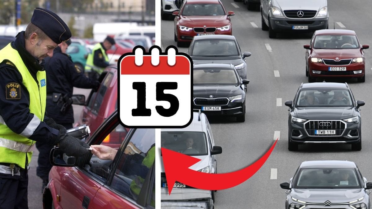 Alkoholmätare kontroll och bilköer.