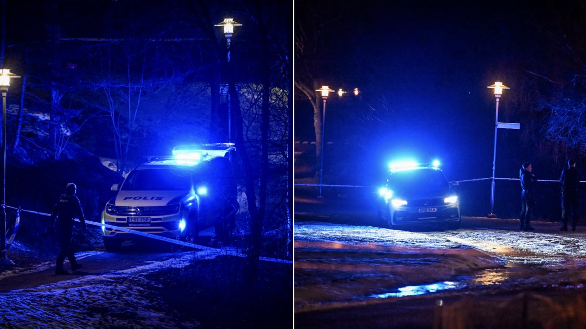 En man hittades på tisdagksvällen skottskadad utomhus i ett bostadsområde i Rissne.