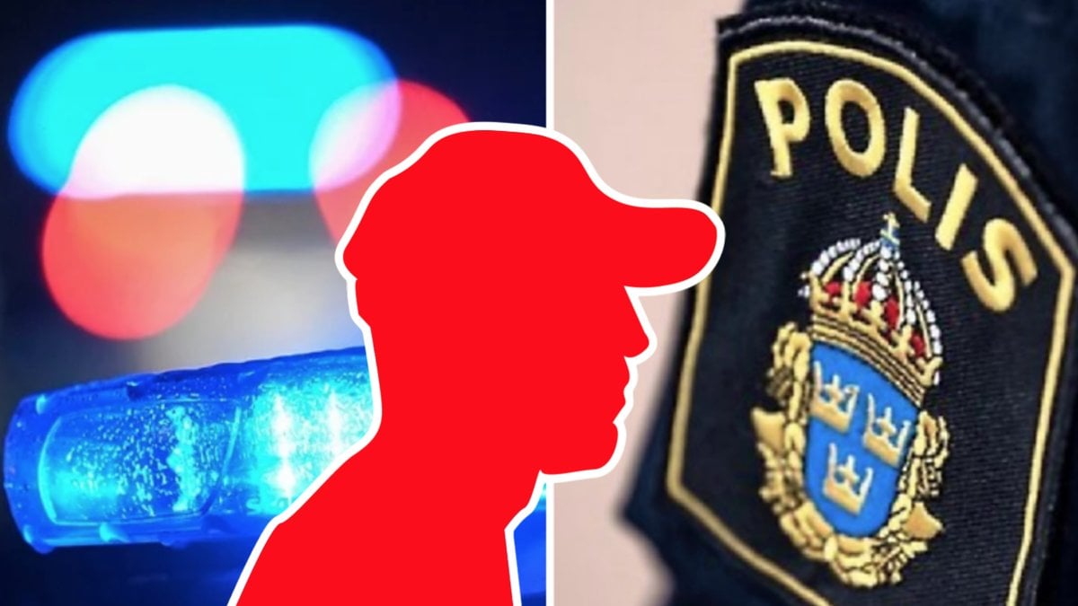 Polisen hittade mannen vid polisstationen. 
