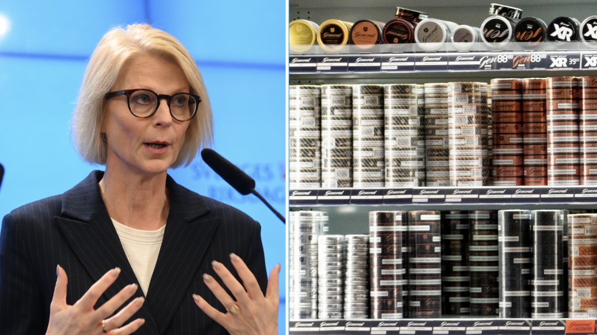 Finansminister Elisabeth Svantesson (M) om prishöjningen på snus. 