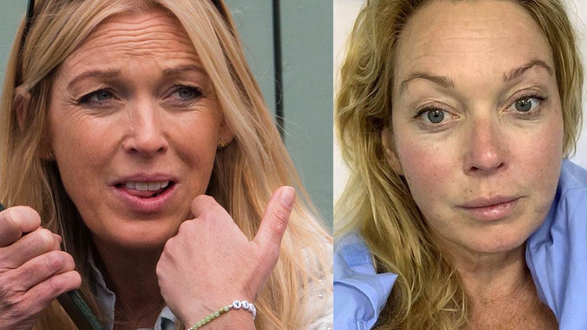 Linda Lindorff fördes akut till sjukhus.