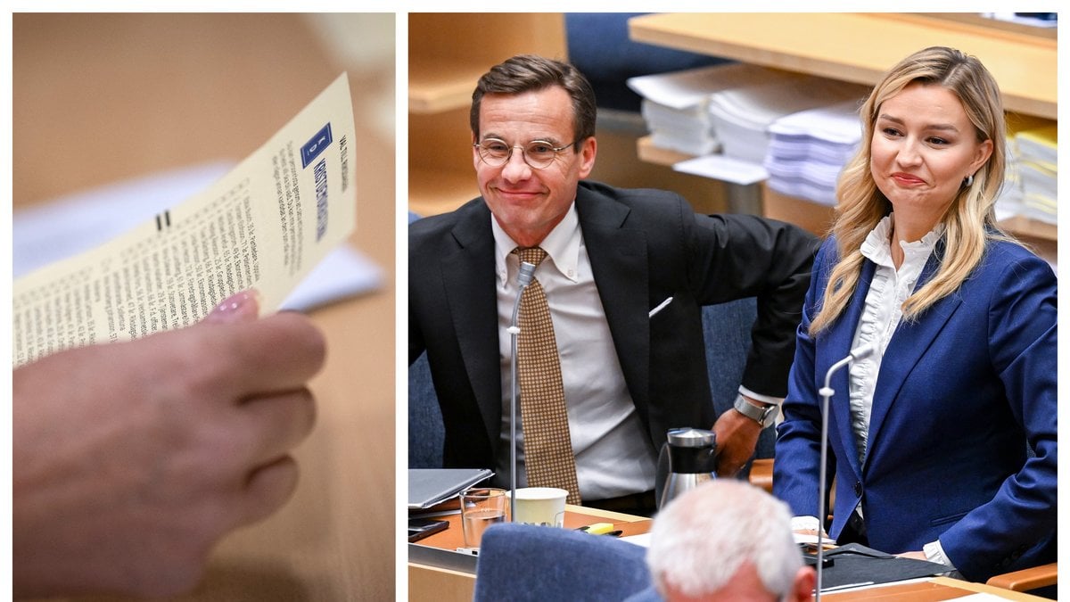 Uppgifterna gör gällande att M och KD skissar på en fördelning av ministerposter.