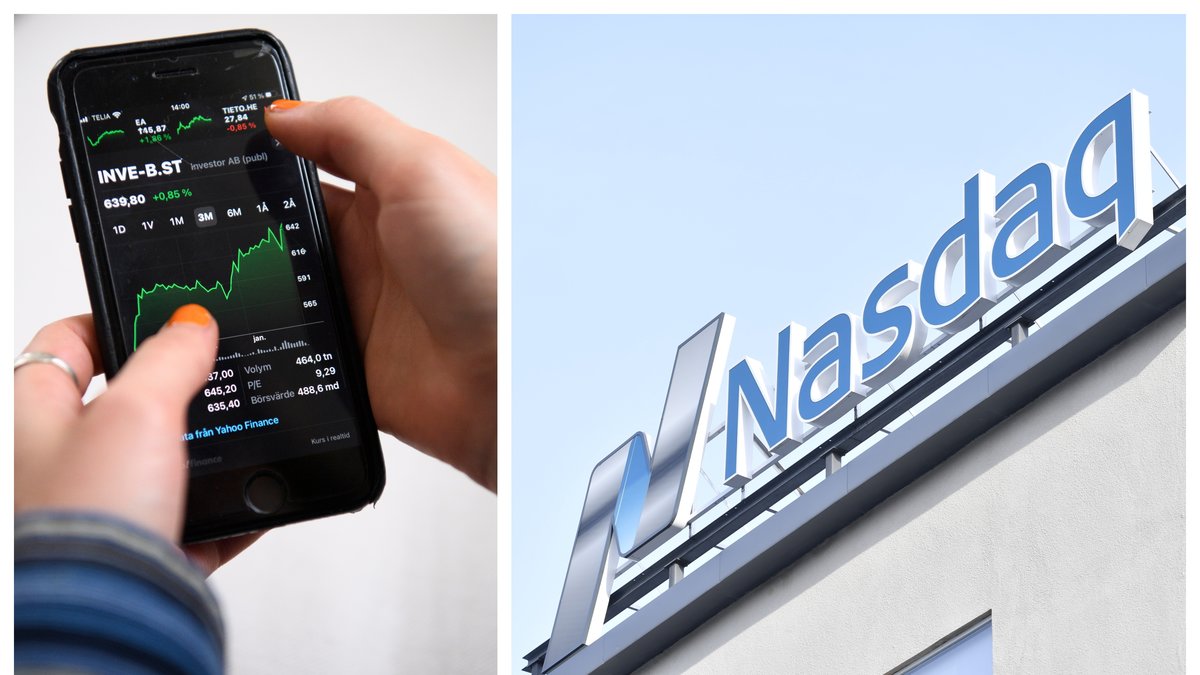 Stockholmsbörsen öppnar nedåt.