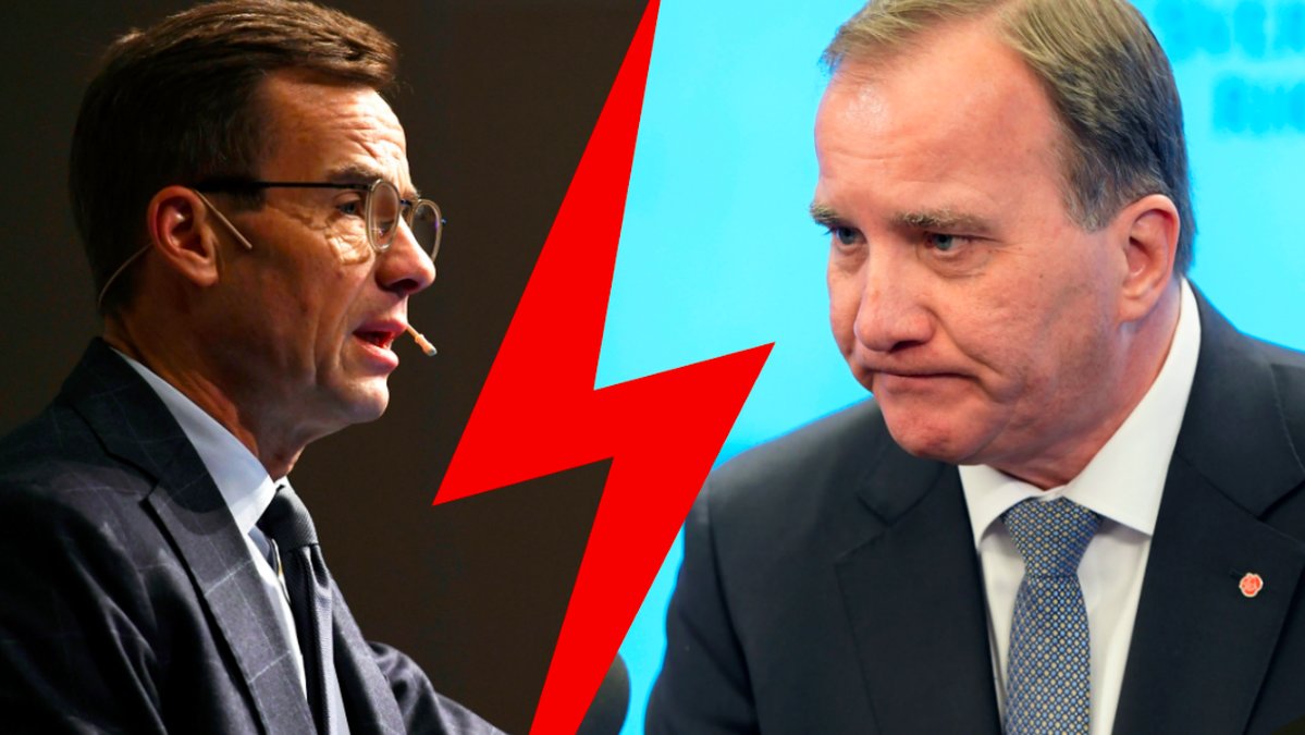 Ulf Kristersson och Stefan Löfven. Kollage. 