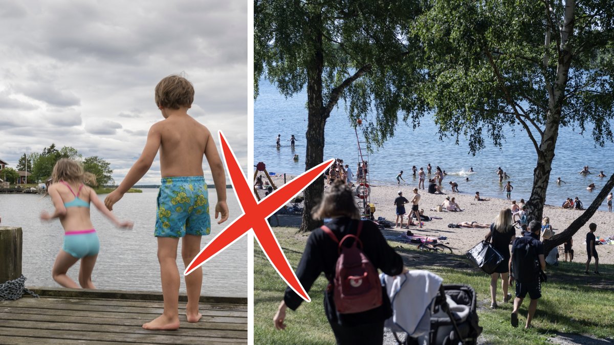 12 badplatser i Sverige är rödlistade.