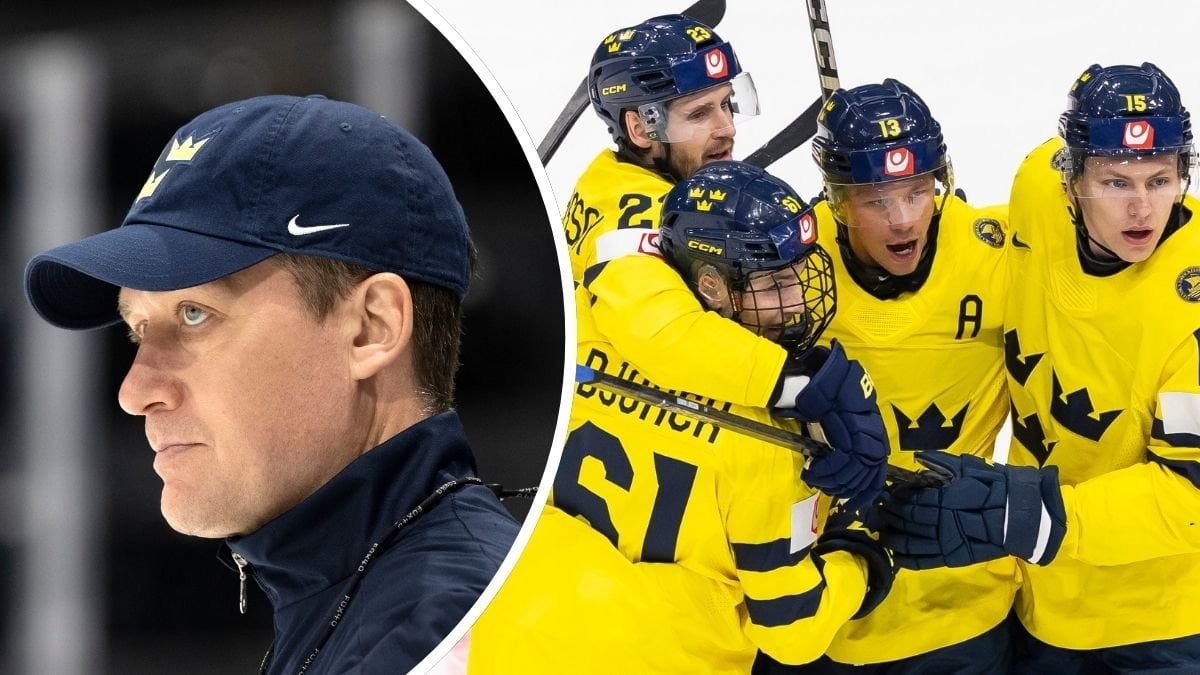 Sam Hallan och Tre Kronor-spelarna