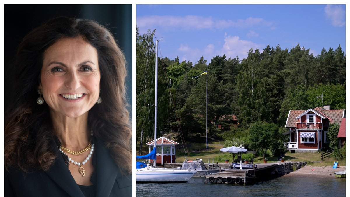 Gunilla von Platen, 50, har köpt nytt hus. Bilden till höger är en genrebild.