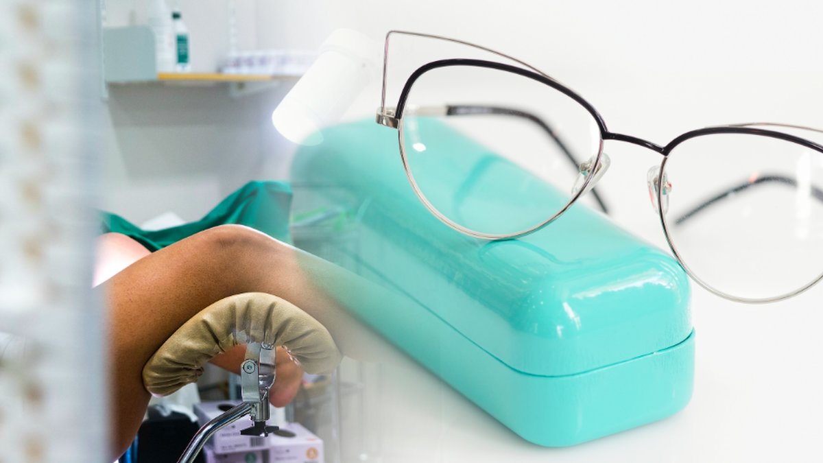 En gynekolog hade dold kamera i sina glasögon.