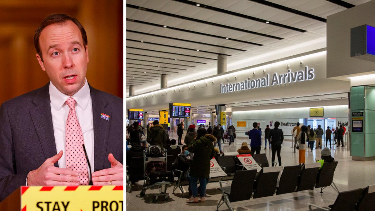 Storbritannien inför skärpta coronaregler och straff för inresande.