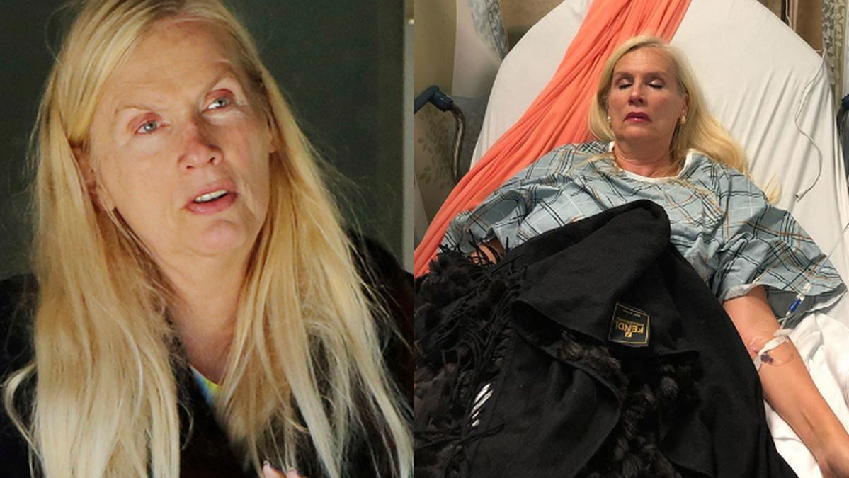 Gunilla Persson förd akut till sjukhus