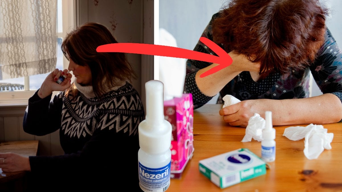 Nässpray-Kvinna-Ledsen-Beroende