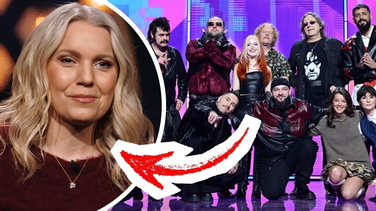 Carina Bergfeldt och artisterna i deltävling 3 i Melodifestivalen 2026